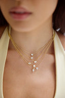 14K Oval Lab Grown Diamond Solitaire Necklace - Nolita