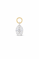 14K Oval Lab Grown Drilled Diamond Ear Charm - Nolita