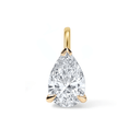 14K Pear Lab Grown Diamond Pendant - Nolita