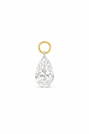 14K Pear Lab Grown Drilled Diamond Ear Charm - Nolita