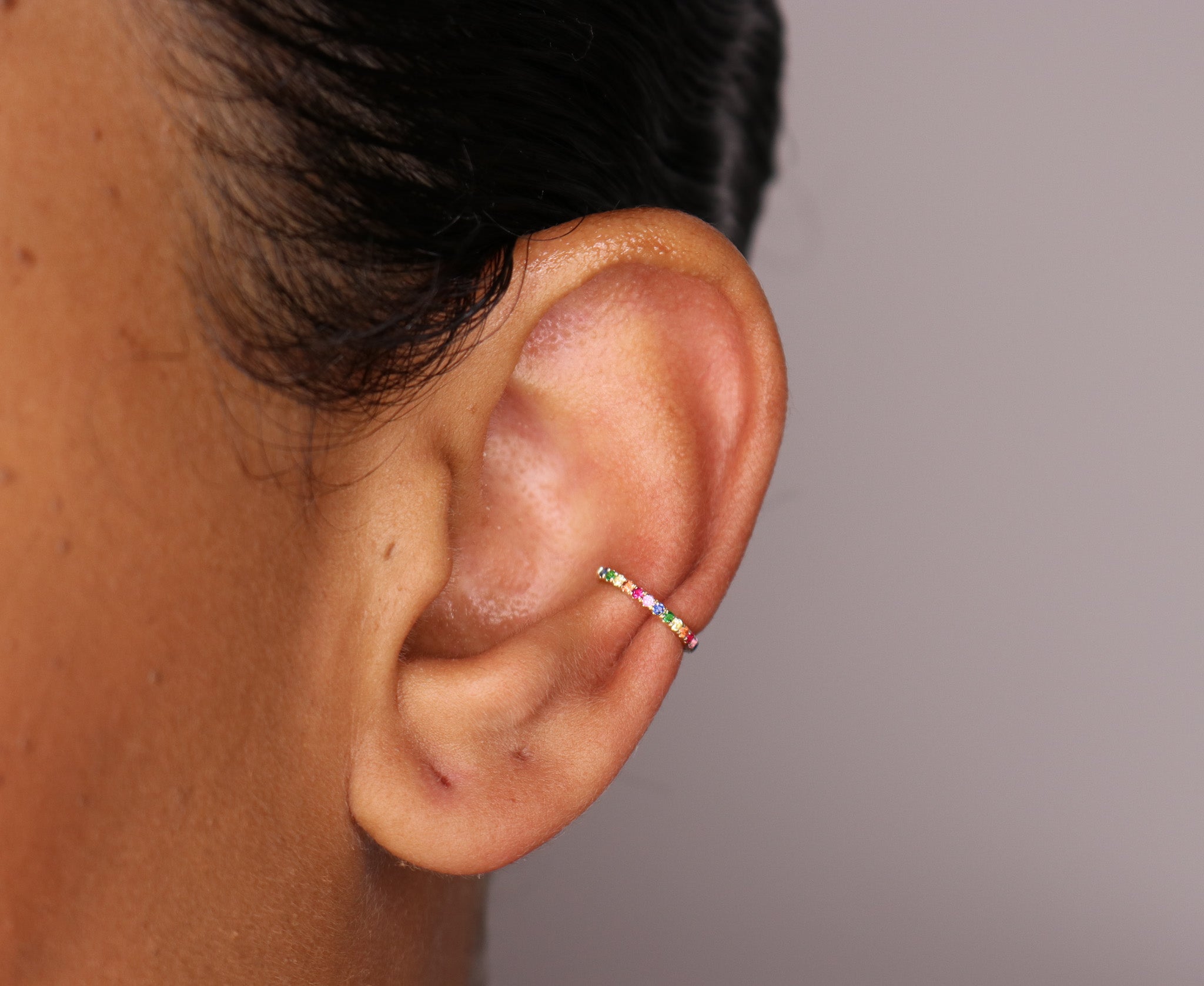 14K Rainbow Ear Cuff - Nolita