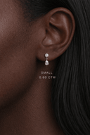 14K Round and Pear Lab Diamond Drop Earring - Nolita