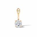 14K Round Lab Diamond Earring Jacket - Nolita