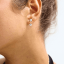14K Round Lab Diamond Earring Jacket - Nolita