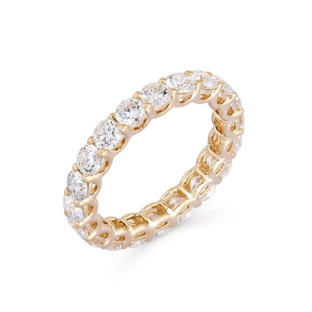 14K Round Lab Diamond Eternity Band