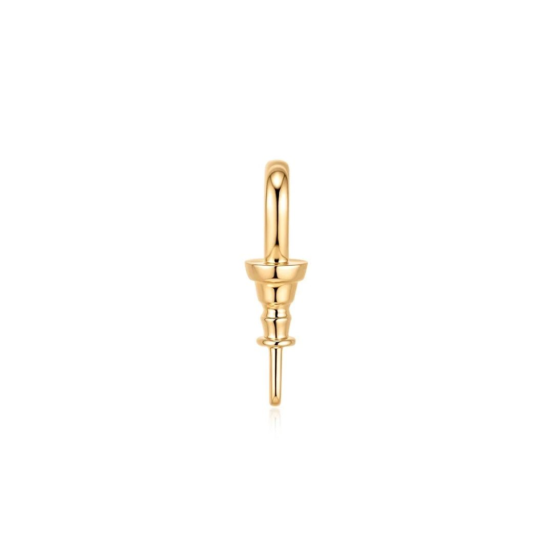 14K Rowan Detachable Loop Gold Connector - Nolita