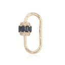 14K Emerald Diamond Lock