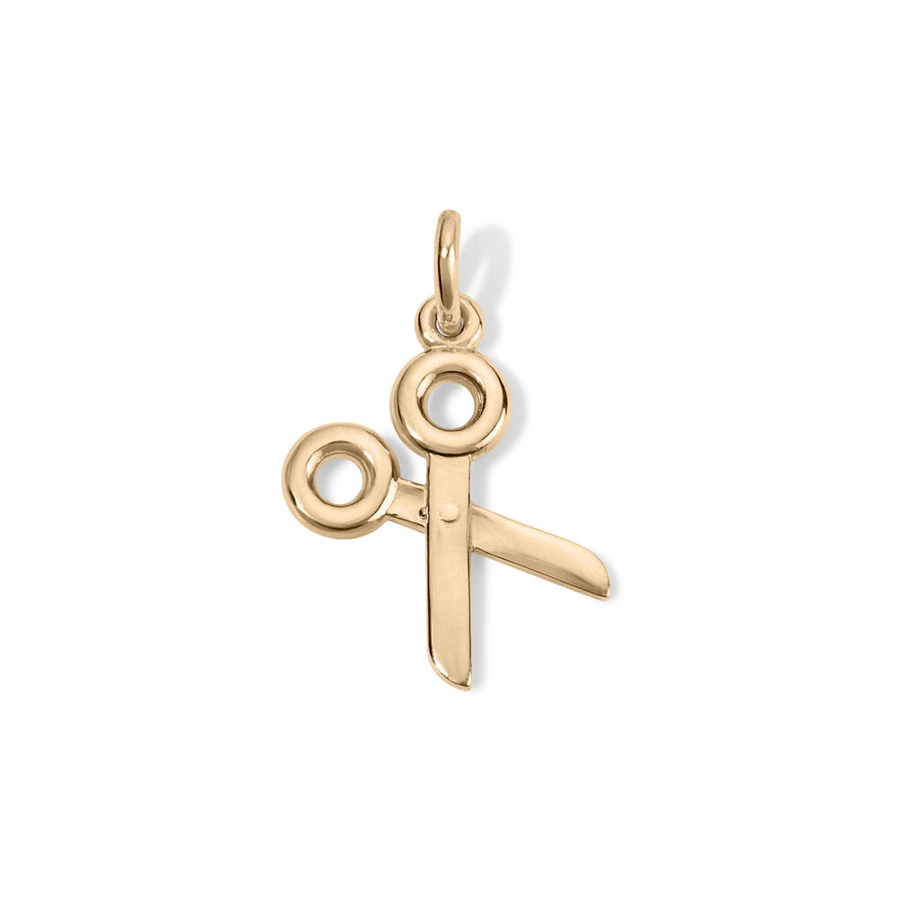 14K Scissors Charm