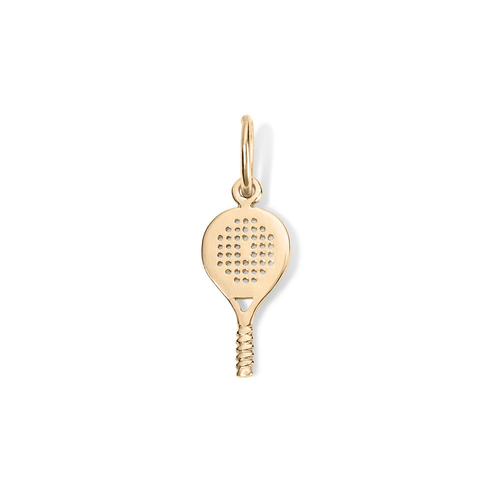 14K Tennis Racket Charm