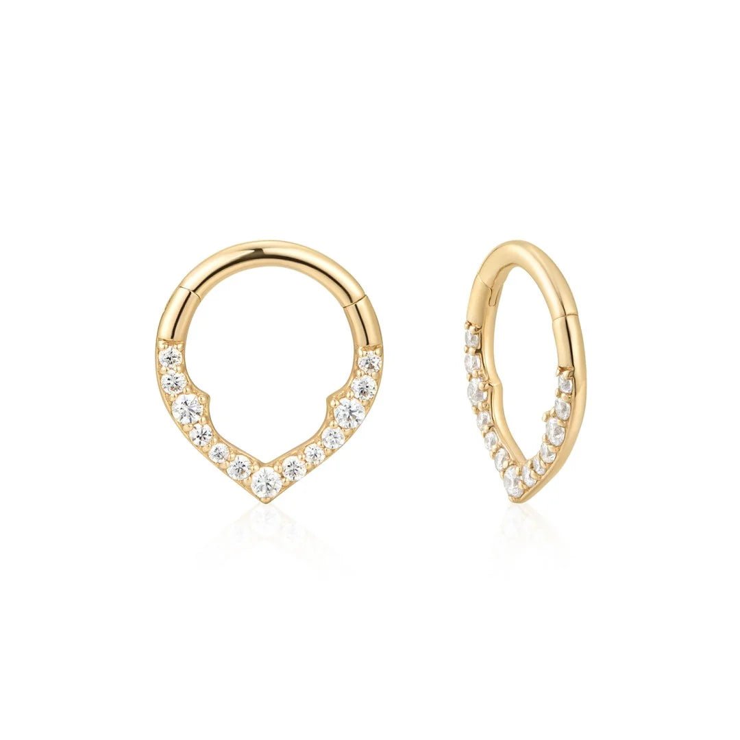14K Vega Graduated Lab Diamond Clicker Hoop - Nolita