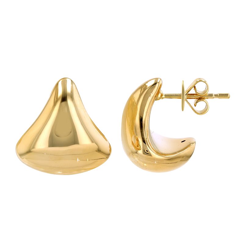 14K Lightweight Gold Bubble Earrings