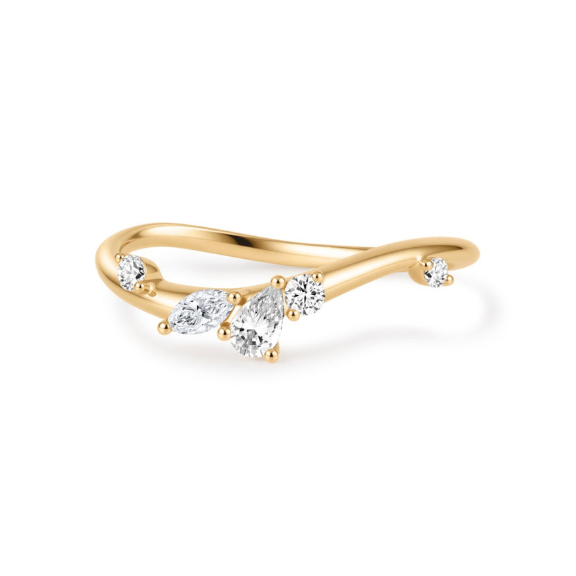14K Avielle Mixed-Cut Lab Diamond Nesting Band