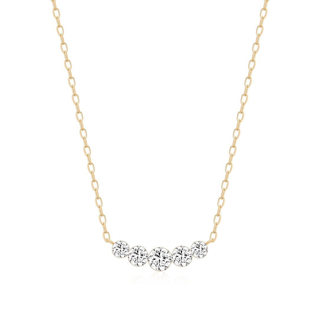 14K Solstice Lab Diamond Necklace