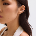 14K 5 Diamond Chain Stud Earrings