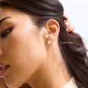 14K Pear Lab Grown Diamond Stud Earrings