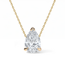 14K Pear Lab Grown Diamond Solitaire Necklace