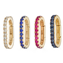 14K Gemstone Enhancer Charm Lock