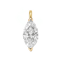 14K Marquise Cut Lab Grown Diamond Pendant