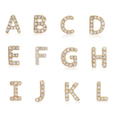 14K Diamond Initial Stud Earrings
