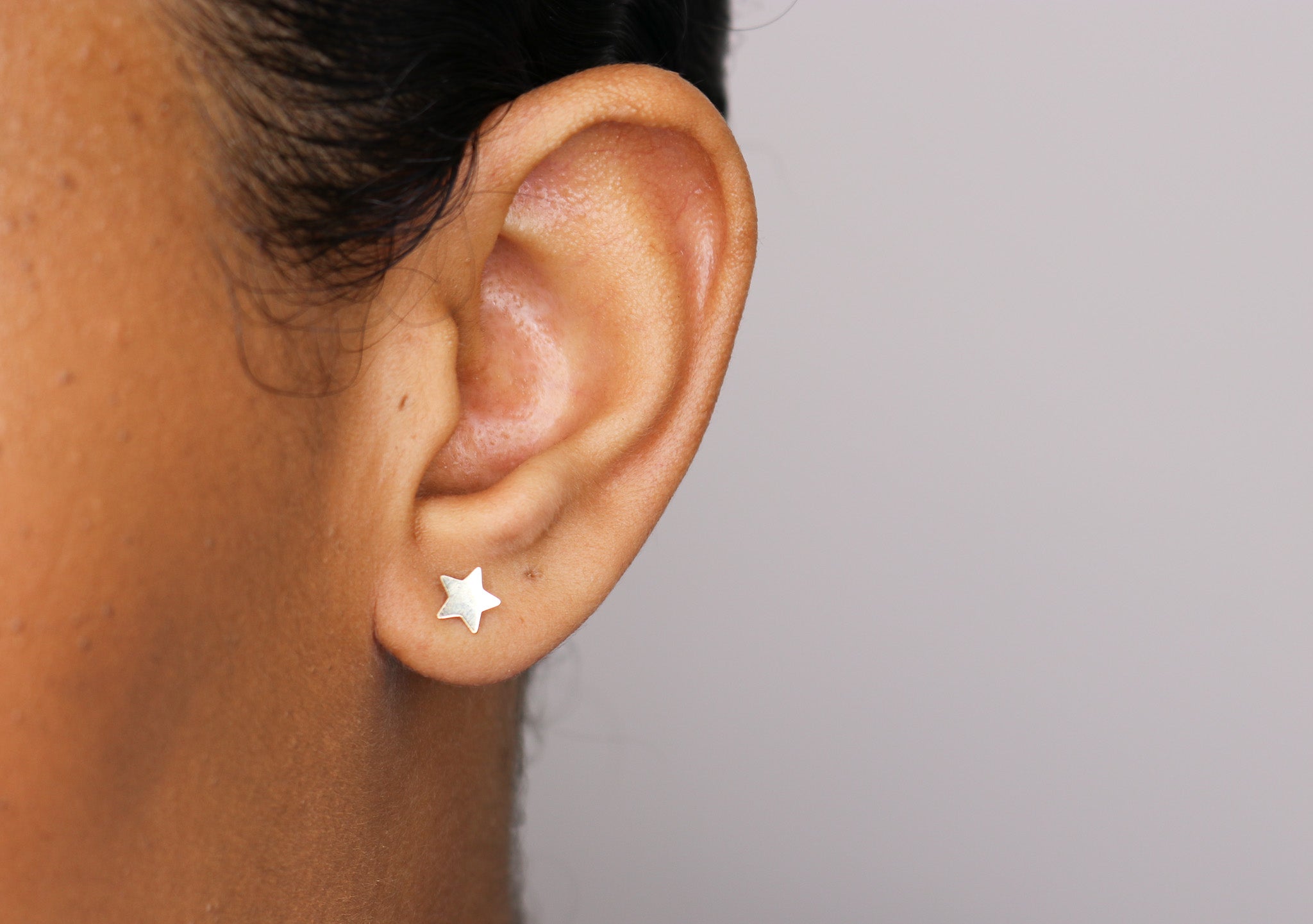 14K Gold Star Studs