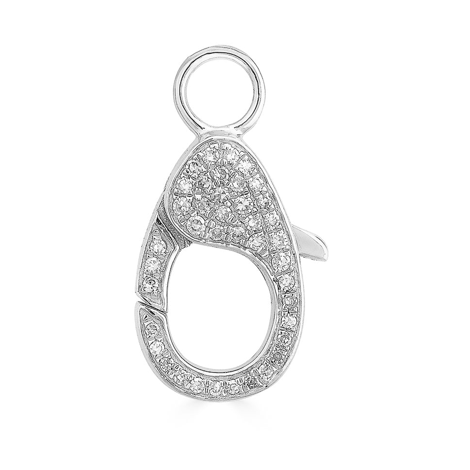 14K Gold Diamond Lobster Lock