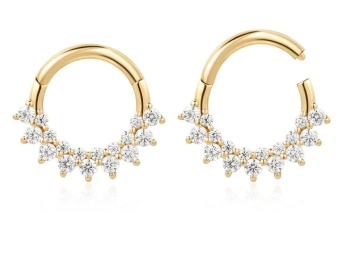 14K Solenne Pavé Lab Diamond Clicker