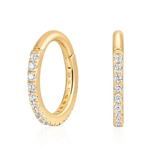 14K Auréa Slim Pavé Lab Diamond Clicker