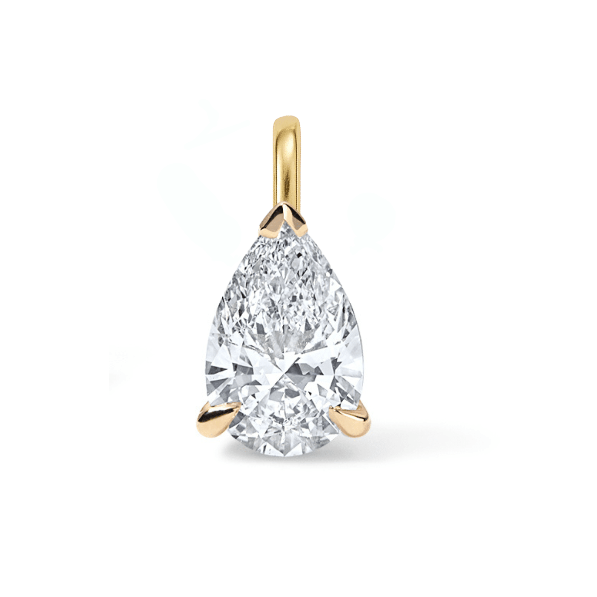 FREE 14K 0.50ct Pear Lab Diamond Pendant - (Same gold color as purchase) - Nolita