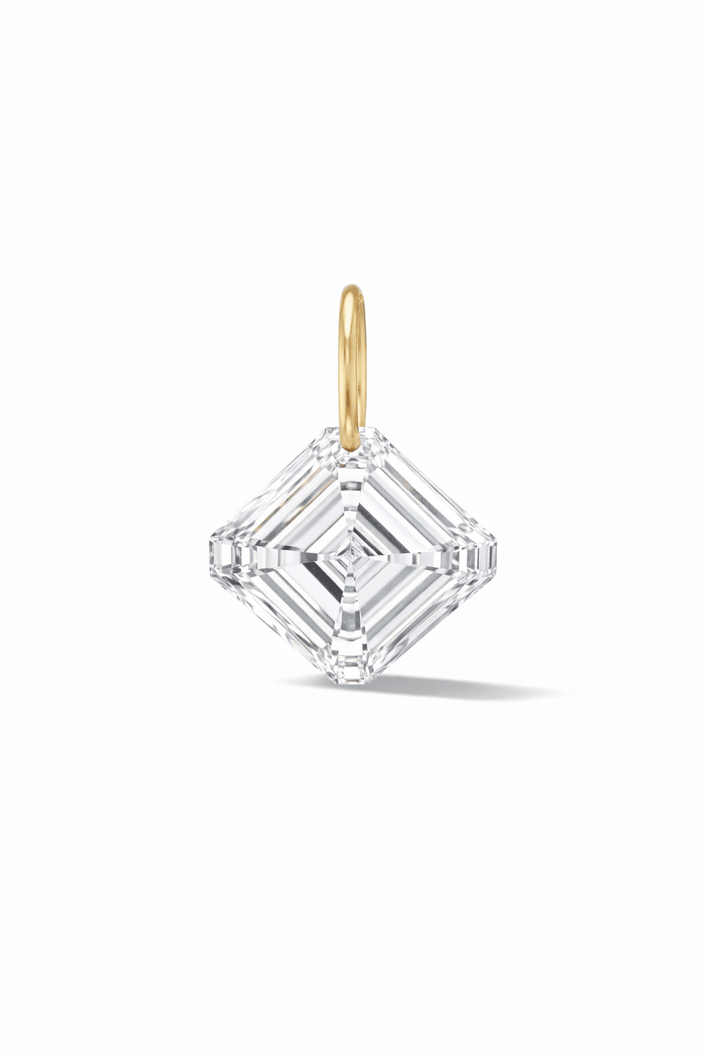 FREE 14K ASSCHER 1.00ct Lab Diamond Drilled Pendant - Nolita