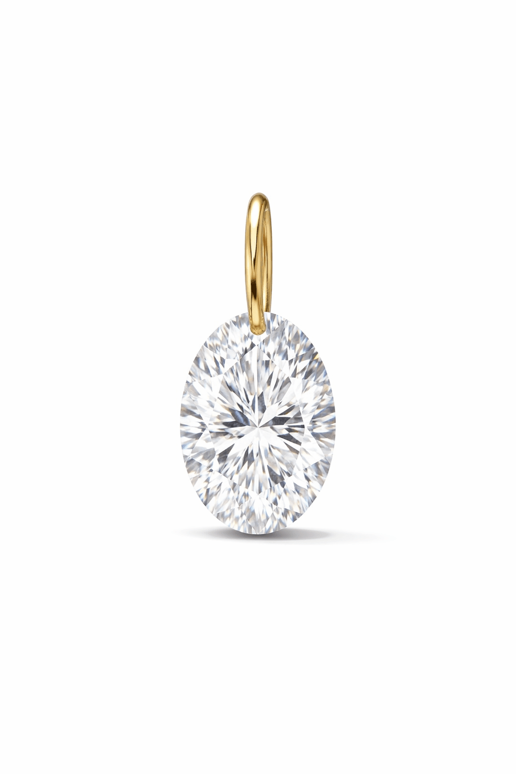 FREE 14K OVAL 1.00ct Lab Diamond Drilled Pendant - Nolita