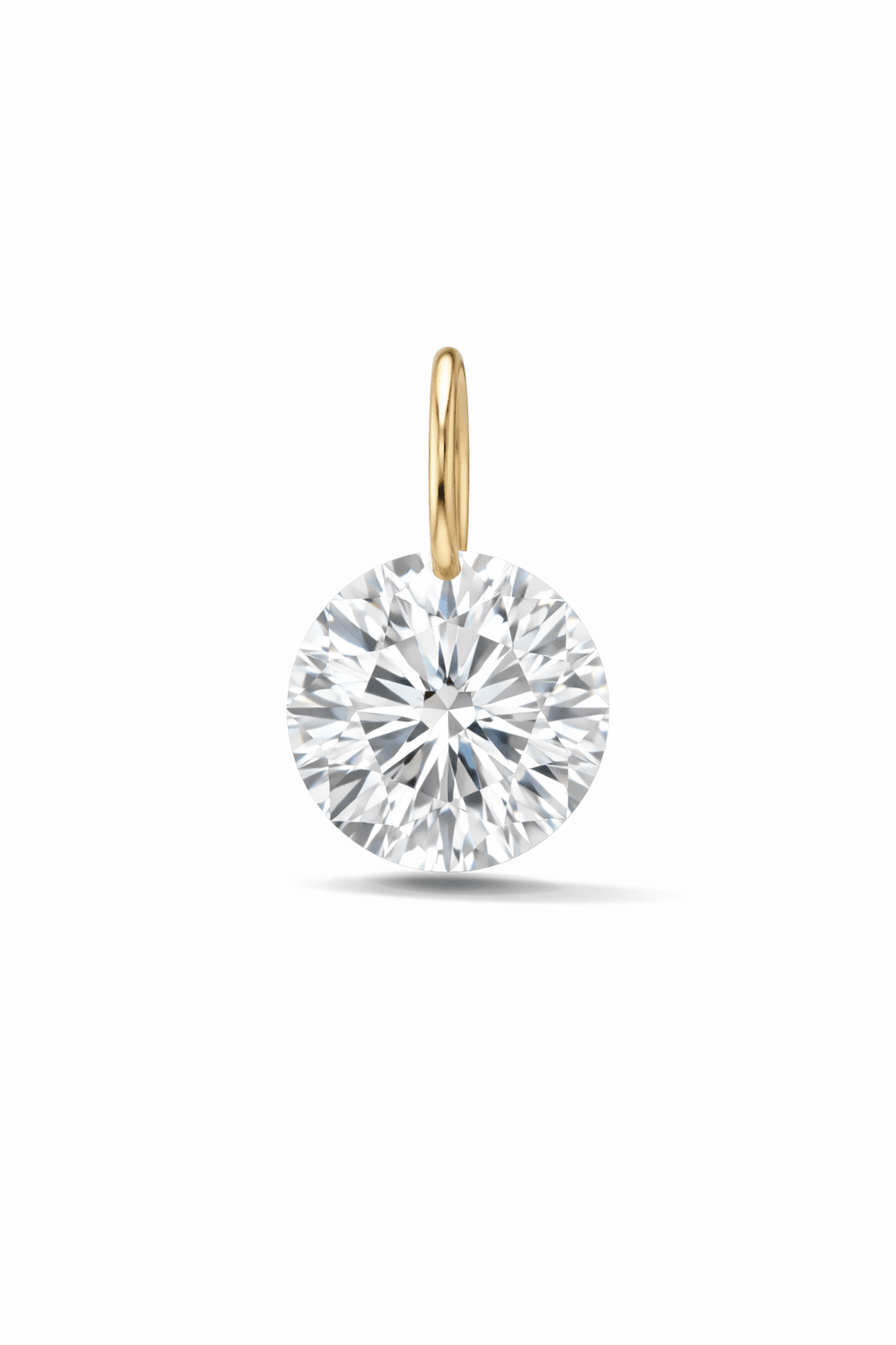 FREE 14K ROUND 1.00ct Lab Diamond Drilled Pendant - Nolita