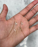 14K Gold Mini Initial Charm