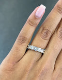 14K Round Lab Diamond Eternity Band