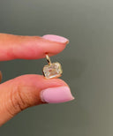14K Bezel Emerald Cut Lab Grown Diamond Pendant