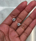 14K Round Lab Grown Diamond Stud Earrings
