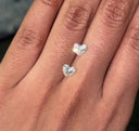 14K Heart Lab Grown Diamond Solitaire Ring