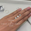 14K Round Lab Grown Diamond Solitaire Ring
