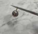 14K Evil Eye Gray Pearl Charm
