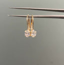 14K Oval Lab Grown Diamond Lever Back Earrings