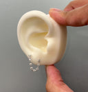 14K Diamond Chain Stud Earrings