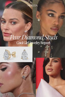 14K Pear Lab Grown Diamond Stud Earrings
