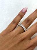 14K Oval Lab Diamond Eternity Band