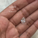 14K Oval Lab Grown Diamond Solitaire Ring