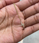 14K Diamond Lightning Bolt Necklace
