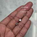 14K Asscher Cut Lab Grown Diamond Stud Earrings
