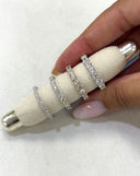 14K Round Lab Diamond Eternity Band