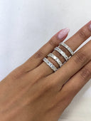 14K Emerald Cut Lab Diamond Eternity Band