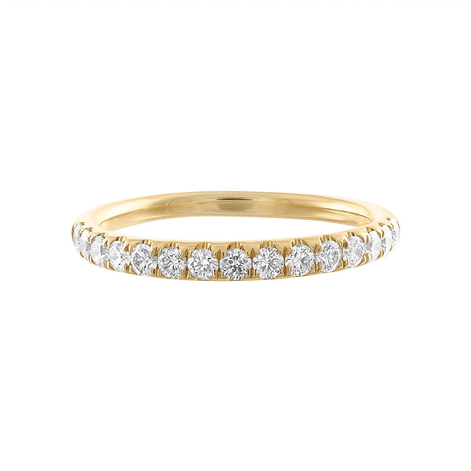 14K 1/2 Diamond Band Ring - Nolita