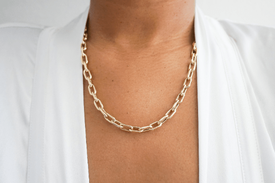 14K Anchor Chain Necklace - Nolita