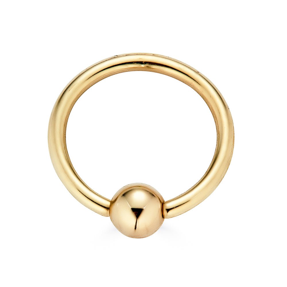 14K Bead Ring - Nolita